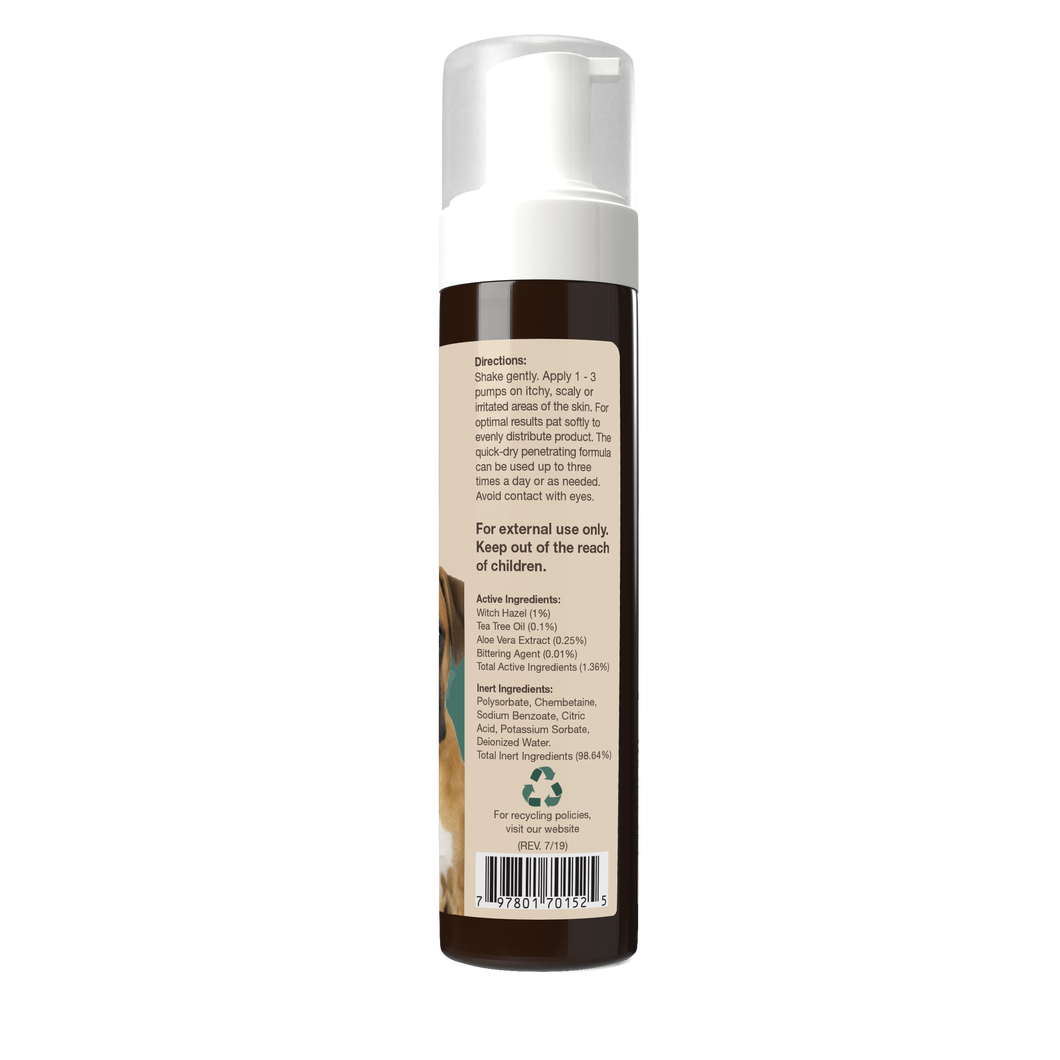 Allergy Aid Hot Spot Foam for Dogs Cats 236ml Overby Farm